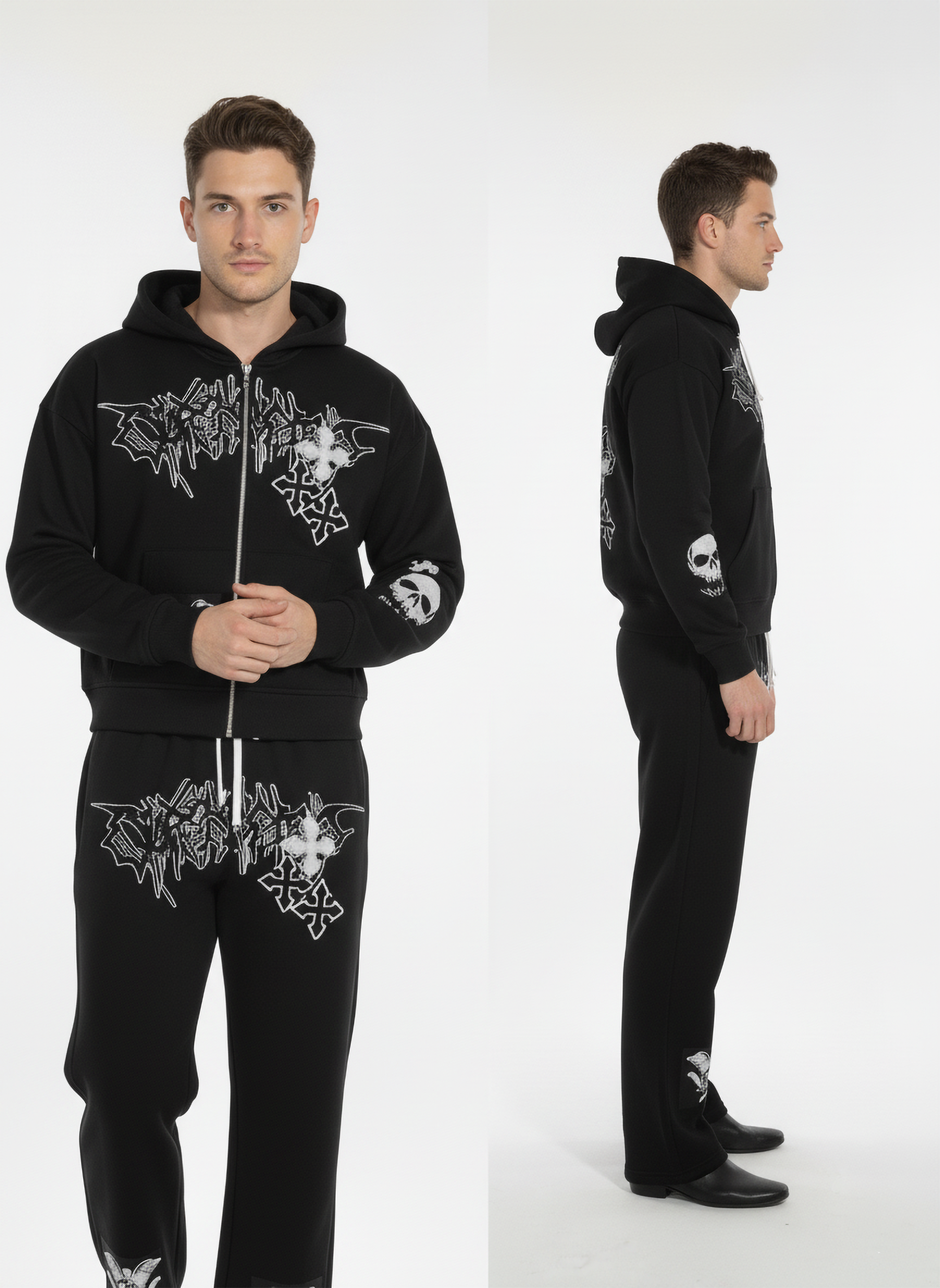 Style Horizon Mens Black Tracksuite
