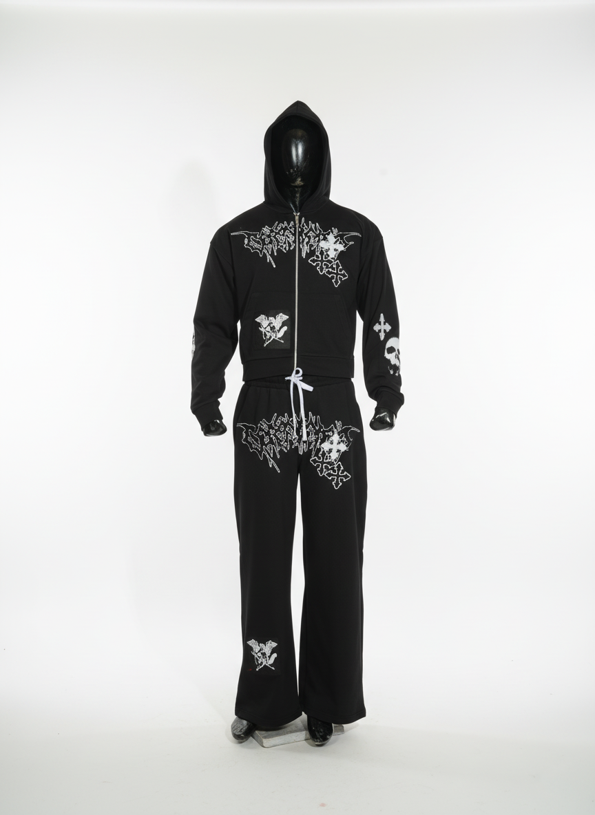 Style Horizon Mens Black Tracksuite