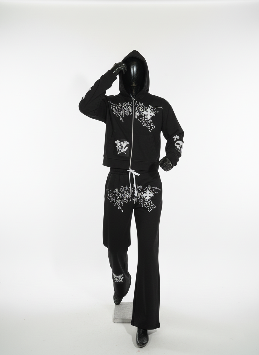 Style Horizon Mens Black Tracksuite