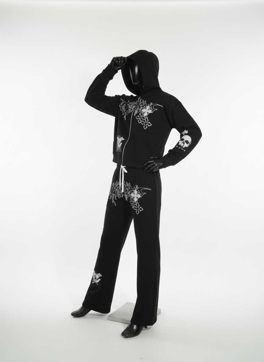 Style Horizon Mens Black Tracksuite