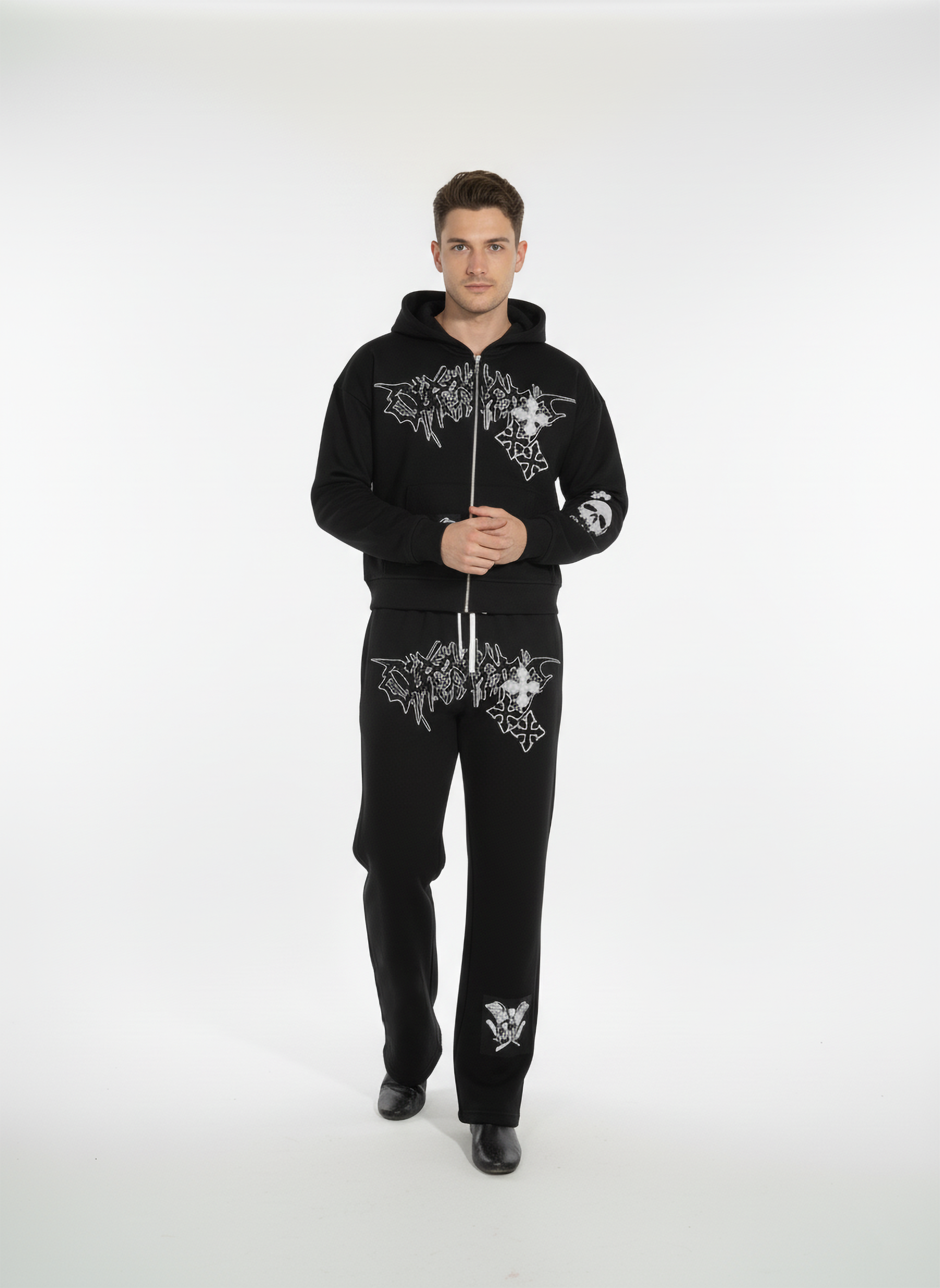 Style Horizon Mens Black Tracksuite