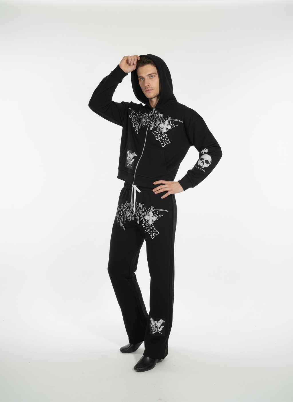 Style Horizon Mens Black Tracksuite