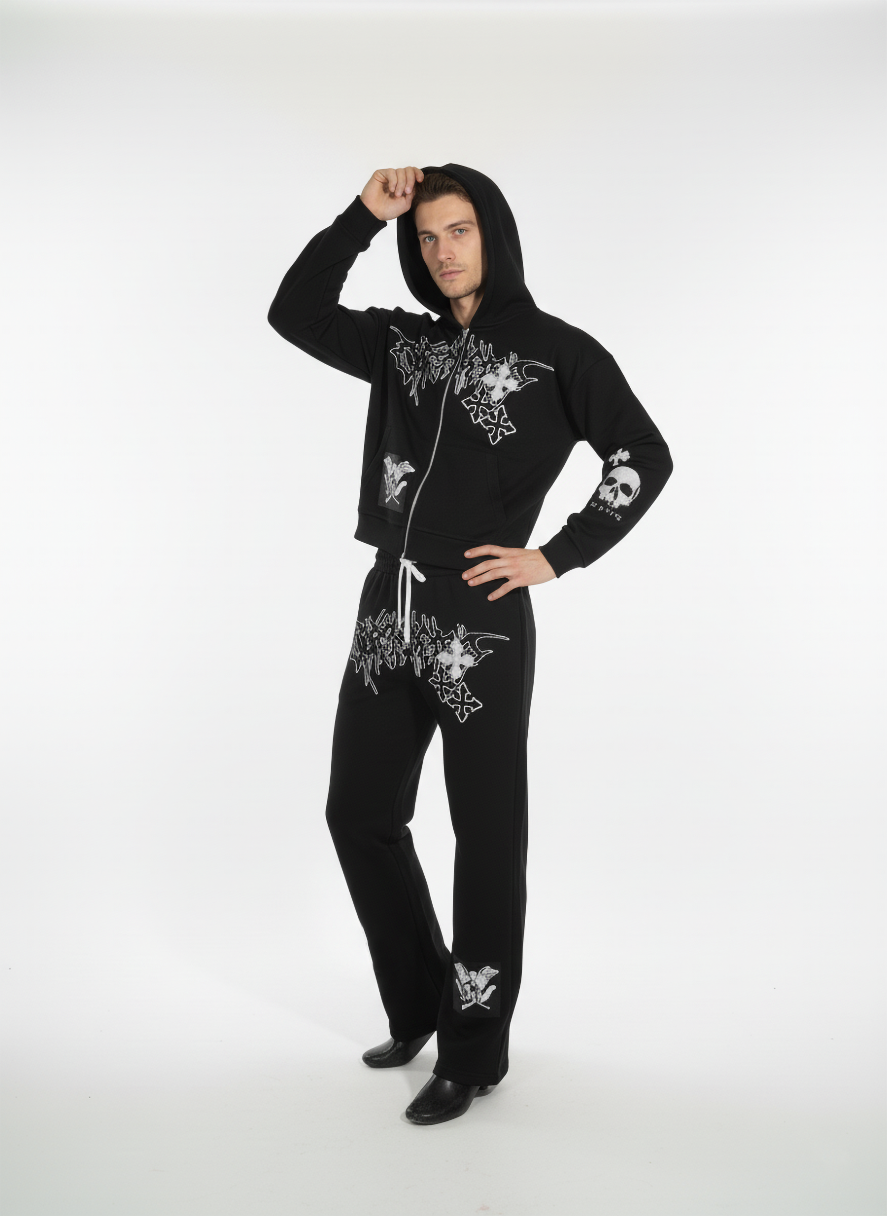 Style Horizon Mens Black Tracksuite