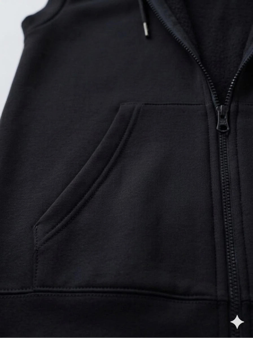 Mens Sleeveless Zip Up Hoodie