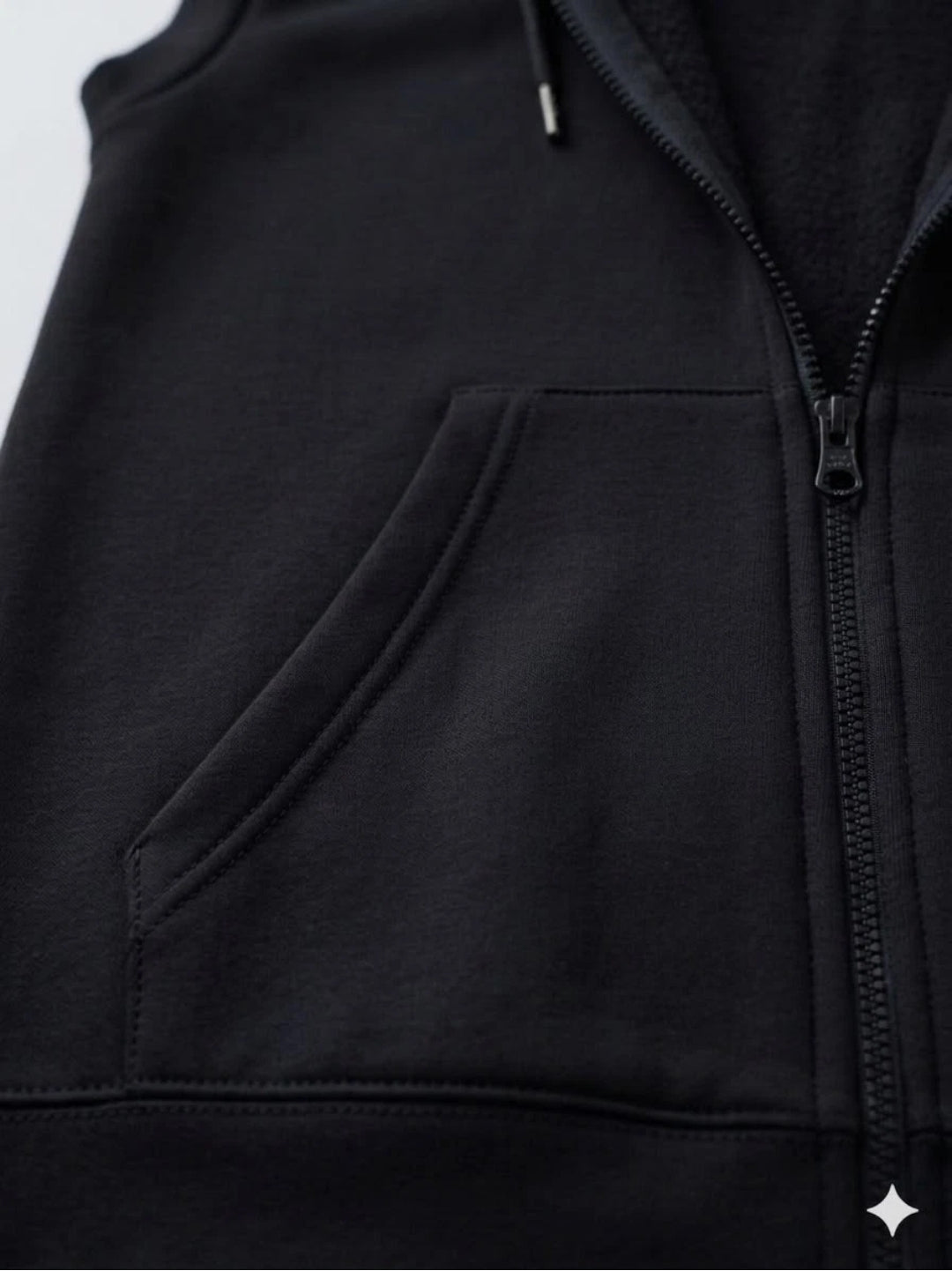 Mens Sleeveless Zip Up Hoodie